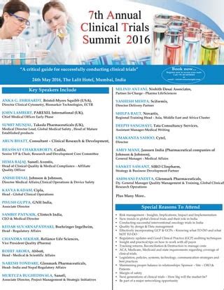 7th Annual Clinical Trials Summit 2016 PDF