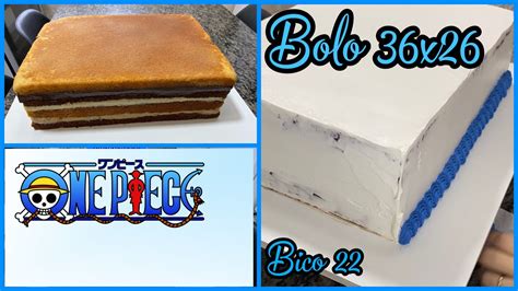 BOLO ONE PIECE BOLO 36x26 PRA 60 FATIAS SILVANA SOUZA YouTube