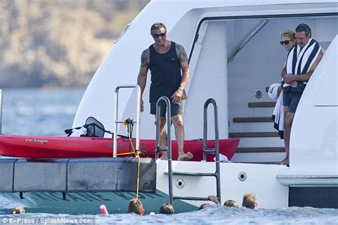 Sylvester Stallone S Wife And Daughter Relax On Yacht In St Tropez Daily Mail Online