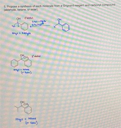 Solved 5 Propose A Synthesis Of Each Molecule From A Chegg