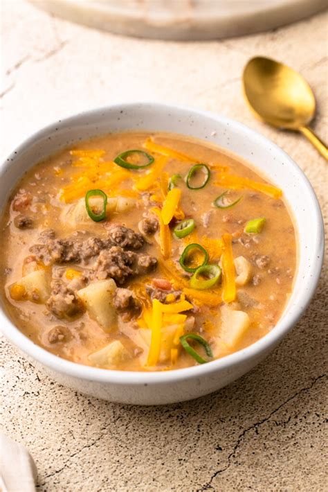Cheeseburger Soup - Everyday Family Eats