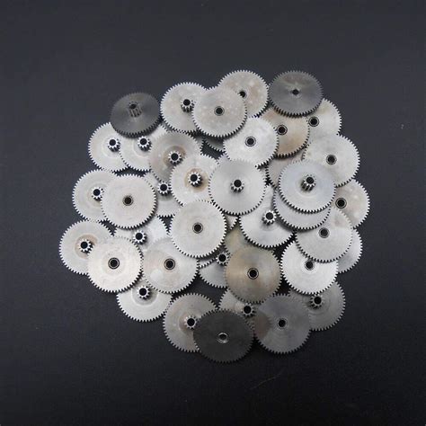 Power Transmission 50Pcs 0 3 Modulus 0 3M Steel Double Gear Reduction