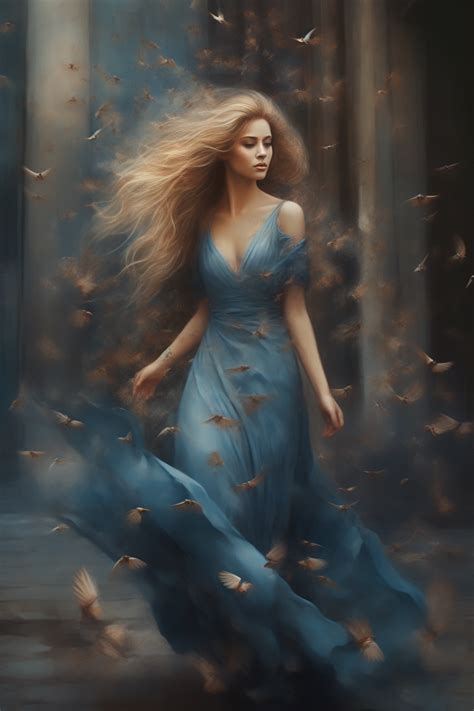 Dreamy Woman Running Created With Ai By Amanda Church Dreamy Art