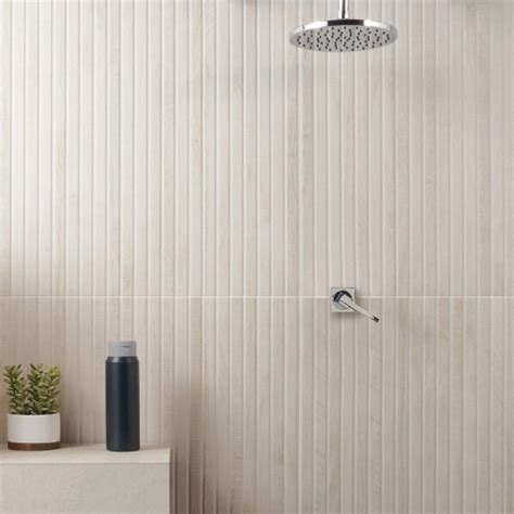 Japandi Natural Slat Wall Tile Wood Look Porcelain