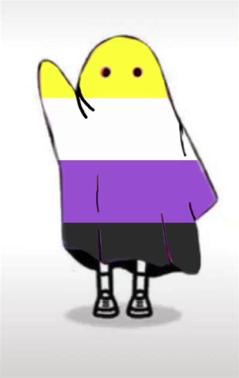 An Animated Image Of A Person Wearing A Purple White And Black Shirt