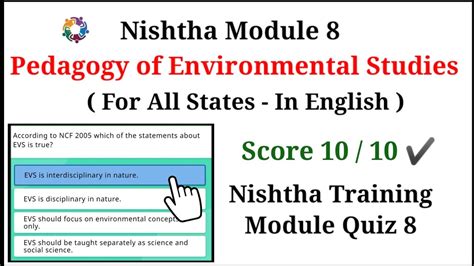 Nishtha Module 8 Quiz Answers Module 8 Answer Key Module 8 Nishtha1