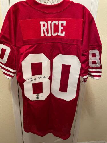 Jerry Rice Signed Autographed Autograph Auto 49ers Wilson Game Model