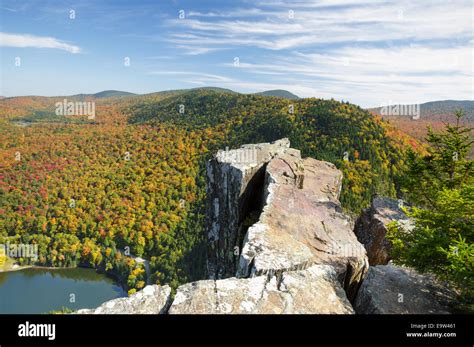 Dixville Notch in Dixville, New Hampshire USA from Table Rock during ...