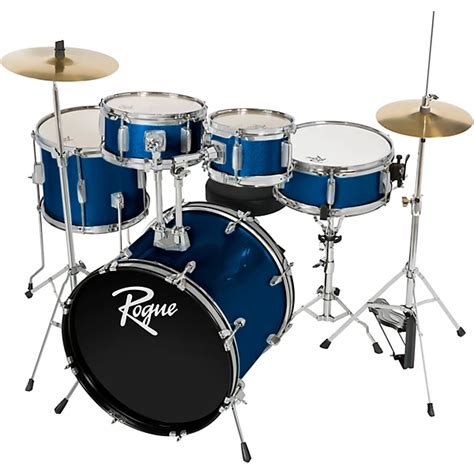 Rogue Junior Kicker 5-Piece Drum Set Metallic Blue | Guitar Center