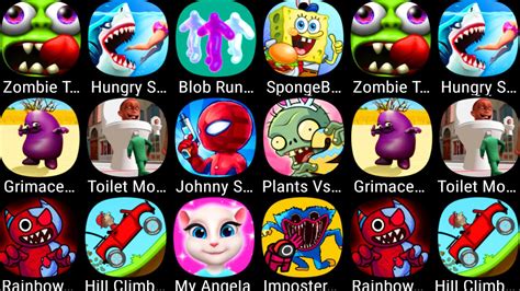 Grimace Survival Master Plants Vs Zombies Hungry Shark Spongebob