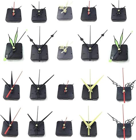 Ulele Sets Black Quartz Clock Movements Mechanism Quartz Clock Motor