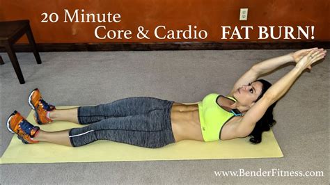 20 Minute Core Cardio Fat Burn Youtube