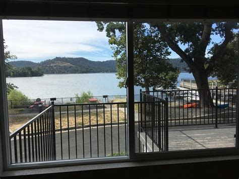 View from inside lakefront Cottage #28. - Picture of Clear Lake Cottages & Marina, Clearlake ...