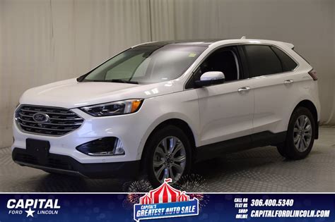 Pre Owned 2019 Ford Edge Titanium AWD SUV In Regina 89975A Capital