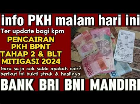 PKH HARI INI INFO CEK SALDO PKH BPNT TAHAP 2 PLUS BLT MITIGASI MALAM