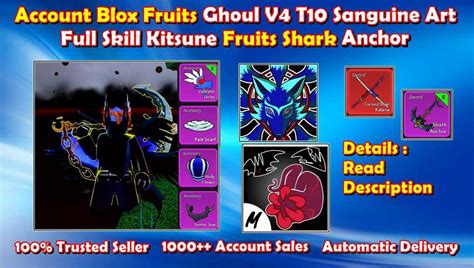 Blox Fruit Level Race Ghoul V T Full Gear Sanguine Art Full