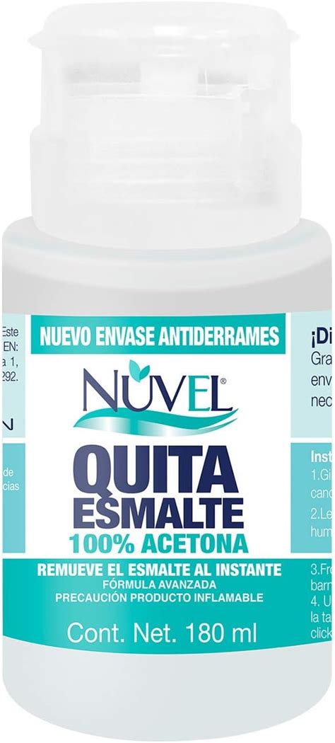 Nuvel Quita Esmalte 100 Acetona Ideal Para Remover Esmalte En Gel