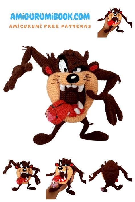 Tasmanian Devil Amigurumi Free Pattern Amigurumibook Amigurumi