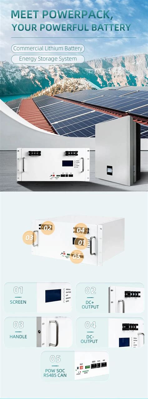 Energy Storage Ess Lithium 10kwh 20kwh 30kwh 40kwh 50kwh Lifepo4 512v