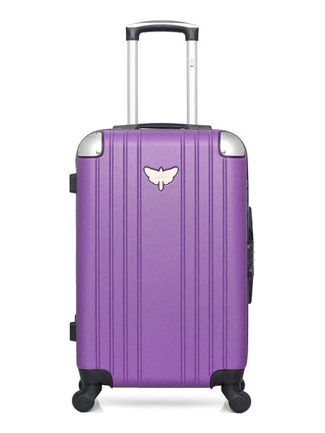 Lpb Valise Weekend Abs Amelie A Roues Cm Violet Kiabi