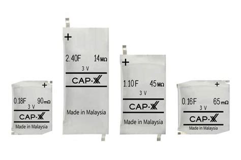 CAP XX Develops Industrys First 3 Volt Thin Prismatic Supercapacitors