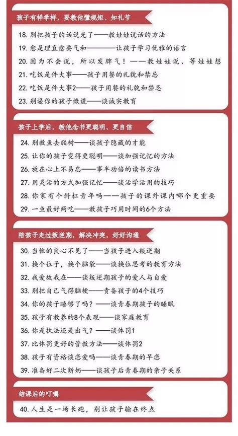 刘墉：我整理了一生的亲子教育心得，总结出这40条 知乎