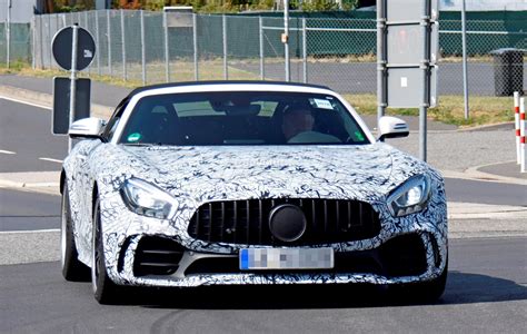 New Mercedes Amg Gt R Roadster Spied Close To The Nurburgring