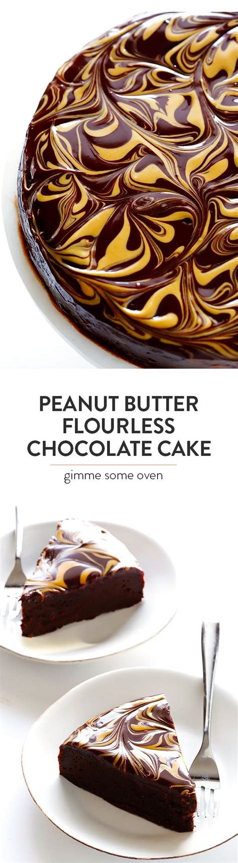 Peanut Butter Flourless Chocolate Cake Made With Just 5 Easy