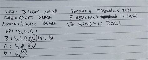 Uno Mengikuti Les Matematika Setiap Hari Sekali Rafa Setiap Hari