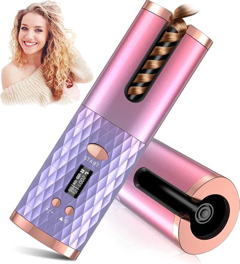 Automatic Curling Iron Cordless Auto Hair Curler Fast Heating Iron For Styling