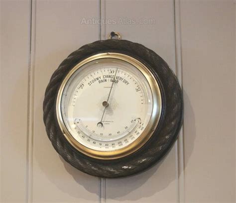 Antiques Atlas Carved Oak Aneroid Barometer