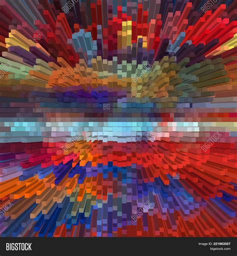 Abstract 3d Pixel Art Vector And Photo Free Trial Bigstock