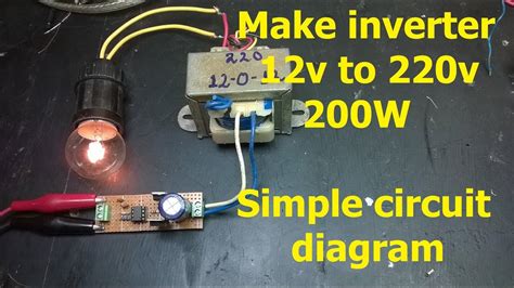 Simple 200w Inverter Circuit Diagram