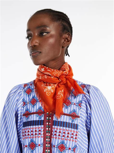 Wool Neckerchief Orange Weekend Max Mara