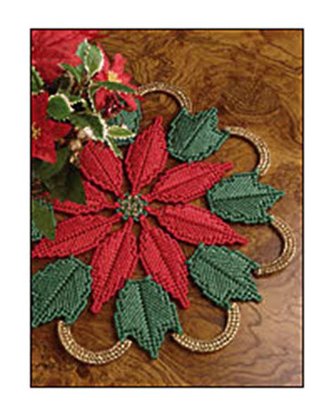 Poinsettia Plastic Canvas Pattern