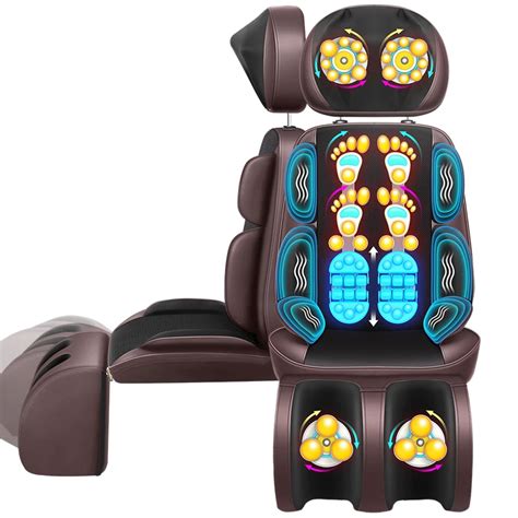 Body Electric Massage Chair Office Pad Vibration Mat Heat Neck Back ...