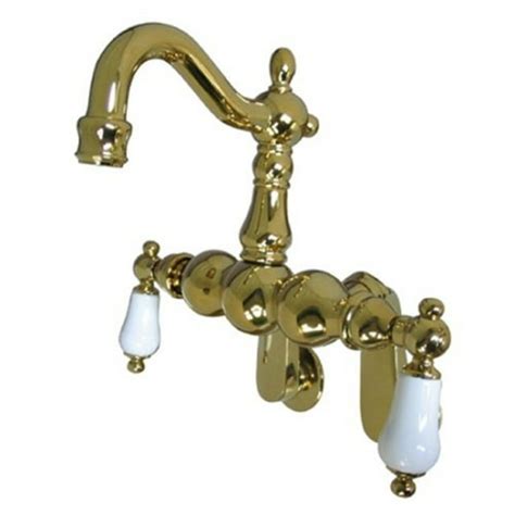 Kingston Brass Vintage Double Handle Wall Mount Clawfoot Tub Faucet