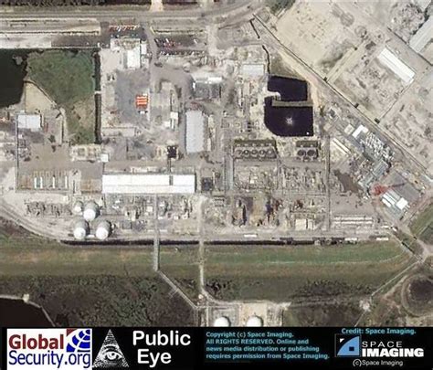 Satellite imagery of Michoud Air Products pre- and post-Hurricane Katrina