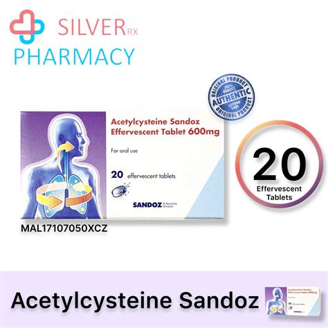 Exp Acetylcysteine Sandoz Mg Effervescent Tablet