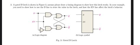 Solved A Gated D Latch Is Shown In Figure 3 Assume Please Chegg