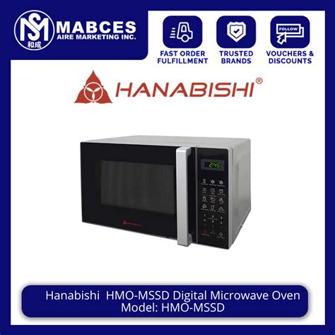 Hanabishi Hmo Mssd Digital Microwave Oven Silver Shopee Philippines