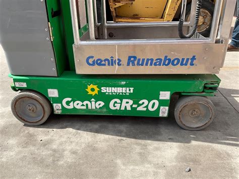 Genie Gr Vertical Mast Runabout Manlift Bigiron Auctions