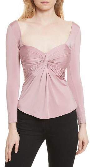 Cinq à Sept Alle Twist Front Top Nordstrom Tops Twist Front Top Blush Tops