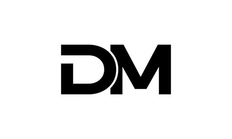 Dise O De Logotipo Dm Dise O Inicial Del Logotipo De La Letra Dm