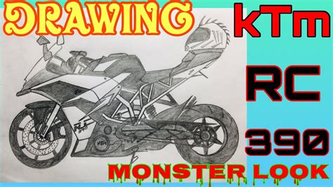 Ktm Rc 390 Drawing Ktm Modified Ktm Drawing Best Easy Drawing Youtube