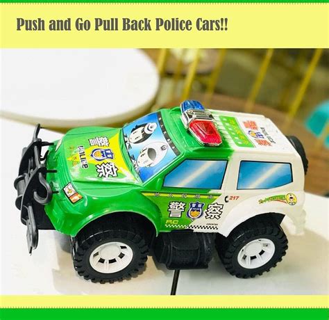 Push And Go Pull Back Police Military Cars Toy For 2 Years Old Boys