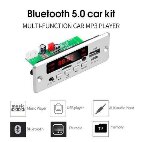 Amplificateur hifi Kebidu Carte décodeur MP3 5 12V bluetooth over