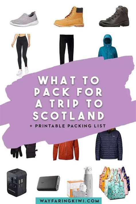 What To Pack For A Trip To Scotland Wayfaring Kiwi Scotland Travel Scotland Packing List