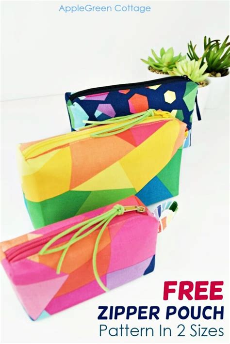 BOXED! Zipper Pouch Pattern - Free Pattern in 2 Sizes