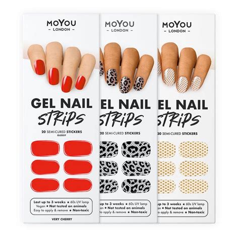 Red Gold And Lace Gel Nail Strip Bundle ★ Posh Moyou London